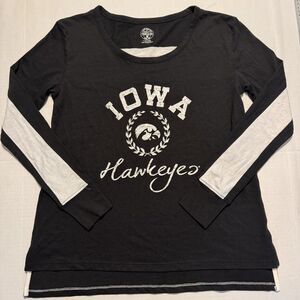 Iowa Hawkeyes Women's Medium Long Sleeve Shirt, NWOT, Black, Football